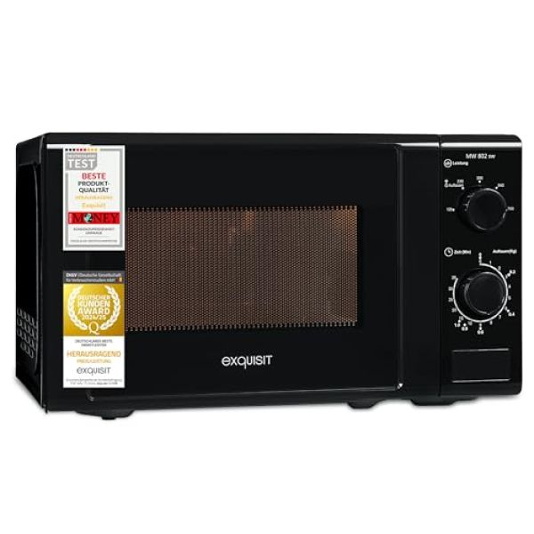 Exquisit Mikrowelle MW 802 - mit Edelstahl Innenraum