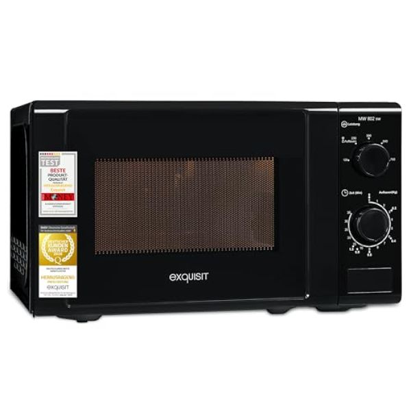 Exquisit Mikrowelle MW 802 - mit Edelstahl Innenraum
